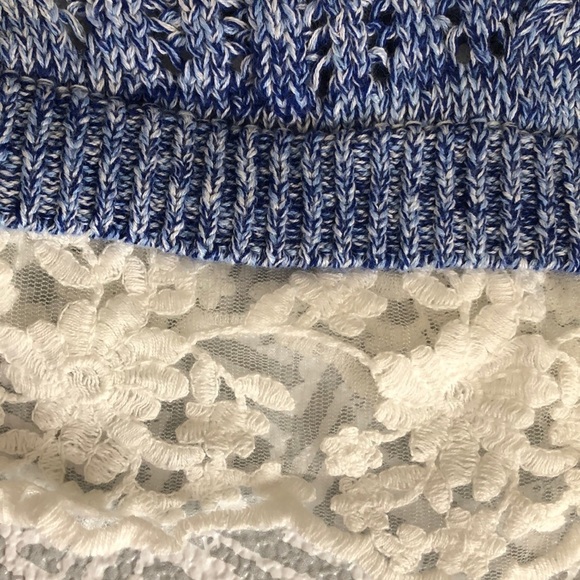 INC Asymmetrical Pointelle-Knit Lace-Hem Large - Picture 6 of 7